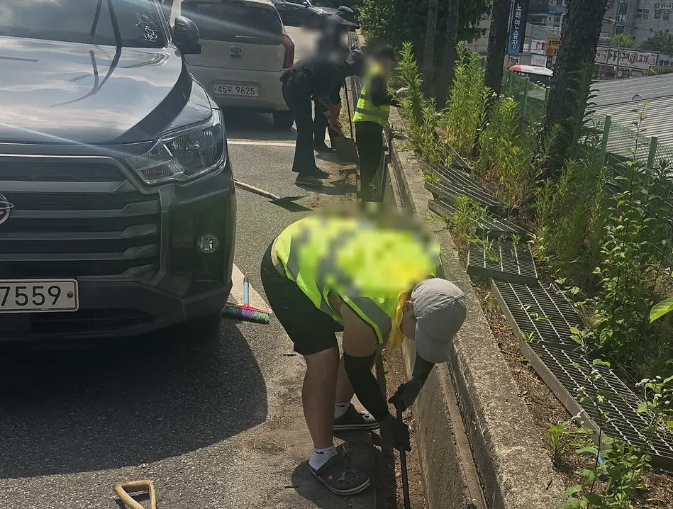 강동구 아파트 쓰레기청소 업체 현장 시공 실사